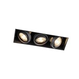 Downlight Bado 3-flammig Gu10 schwarz Trimless