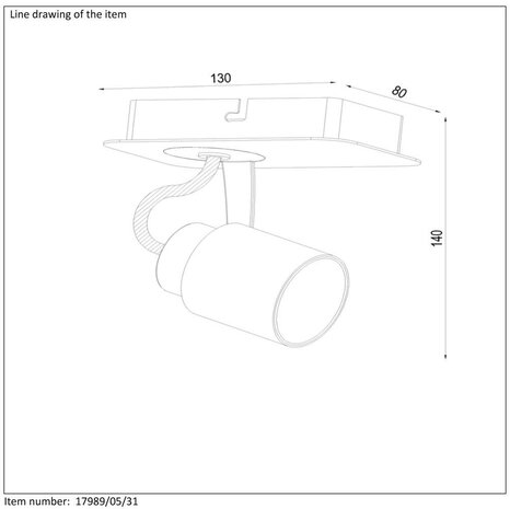 Lucide DICA LED-Deckenstrahler-Weiß-LED Dimb.-1xGU10-5W-3000K Lucide DICA LED-Deckenstrahler-Weiß-LED Dimb.-1xGU10-5W-3000K