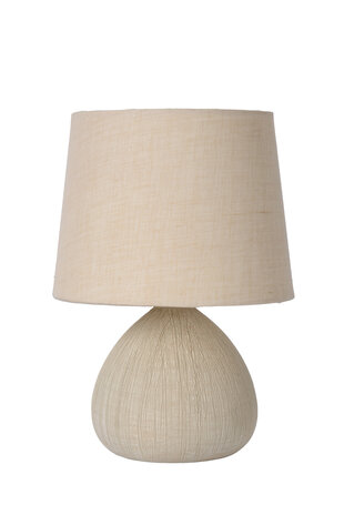 Lucide RAMZI - Tischleuchte - Ø 18 cm - 1xE14 - Beige Lucide RAMZI - Tischleuchte - Ø 18 cm - 1xE14 - Beige