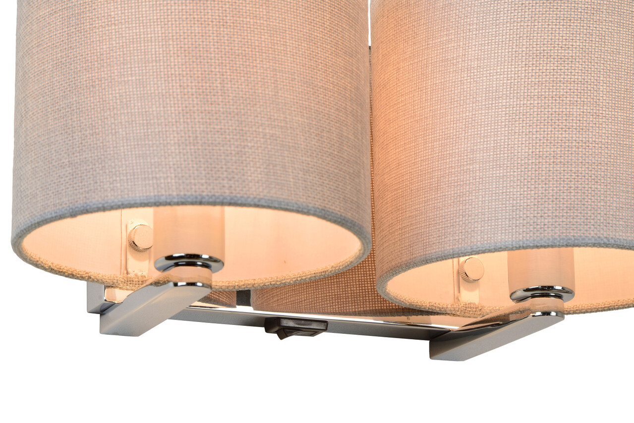 Lucide ENCRE Wandleuchte 2xE14 H 15.5cm Chrom Lucide ENCRE Wandleuchte 2xE14 H 15.5cm Chrom