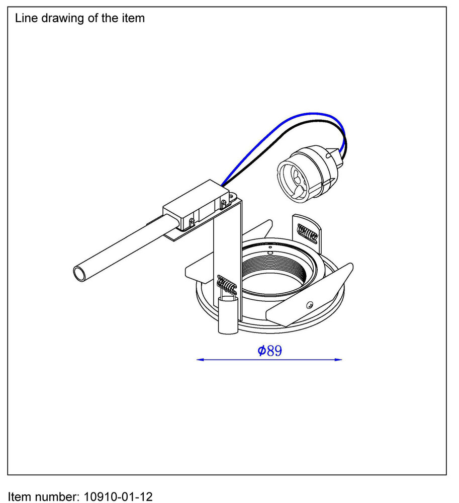 Lucide EAS Einbaustrahler Rund mit Blattfedern GU10 exkl.
