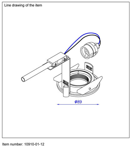 Lucide EAS Einbaustrahler Rund mit Blattfedern GU10 exkl.