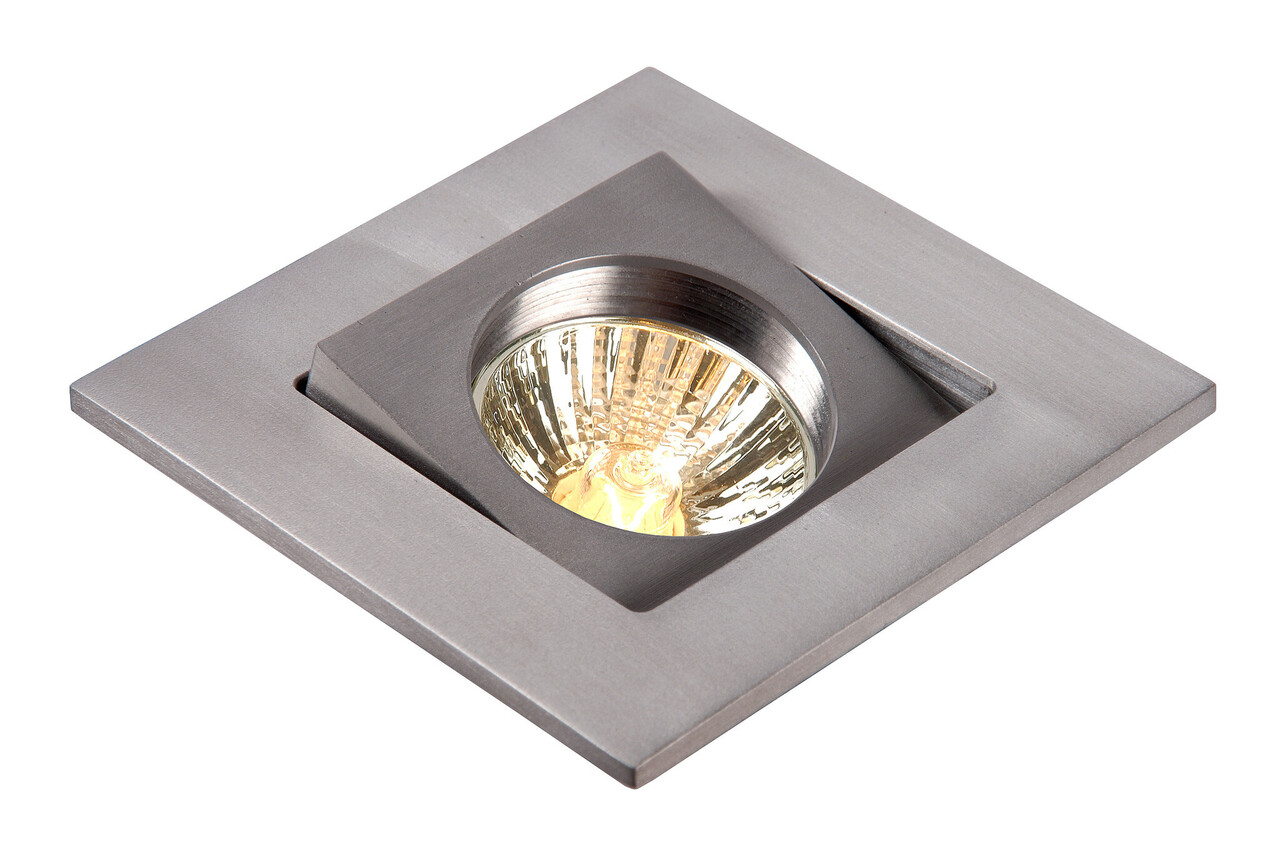 Lucide EAS Einbaustrahler Quadratisch mit Blattfedern GU10 exkl.