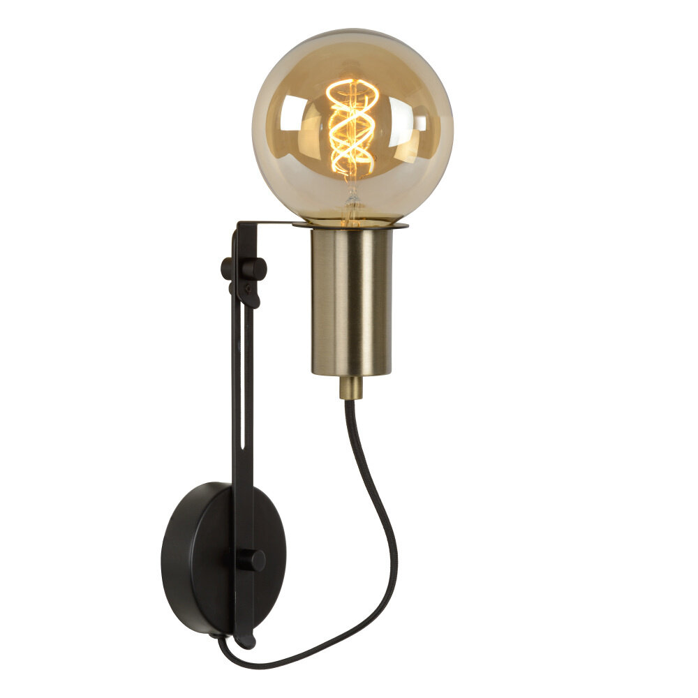 Lucide MALCOLM - Wandleuchte - 1xE27 - Schwarz