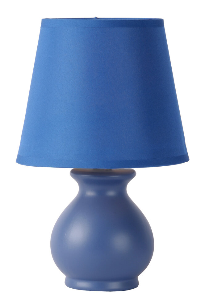 Lucide MIA Tischlampe Keramik E14 Ø17 H26cm Blau