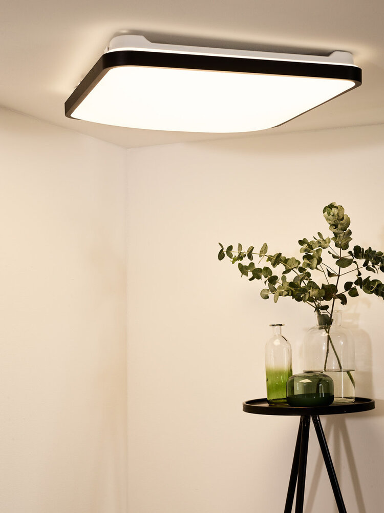 Lucide POLARIS - Deckenleuchte - LED Dim to warm - 1x50W 2700K/4000K - Schwarz Lucide POLARIS - Deckenleuchte - LED Dim to warm - 1x50W 2700K/4000K - Schwarz