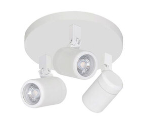 Highlight Spot Rain 3-Licht rund IP44 weiß