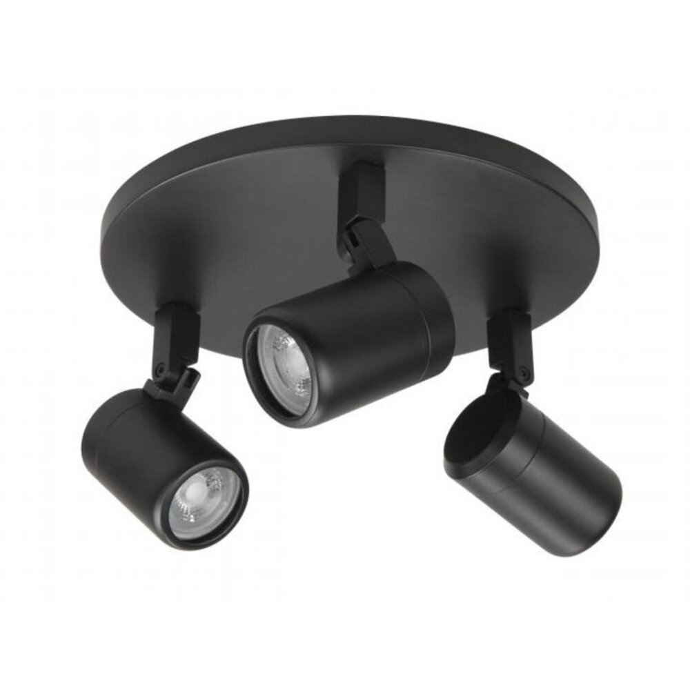Highlight Spot Rain 3-Licht rund IP44 schwarz Highlight Spot Rain 3-Licht rund IP44 schwarz