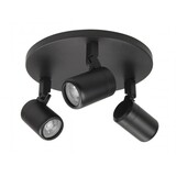 Highlight Spot Rain 3-Licht rund IP44 schwarz Highlight Spot Rain 3-Licht rund IP44 schwarz