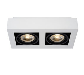 Lucide ZEFIX - Deckenstrahler - LED Dim to warm - GU10 (ES111) - 2x12W 2200K/3000K - Weiß Lucide ZEFIX - Deckenstrahler - LED Dim to warm - GU10 (ES111) - 2x12W 2200K/3000K - Weiß