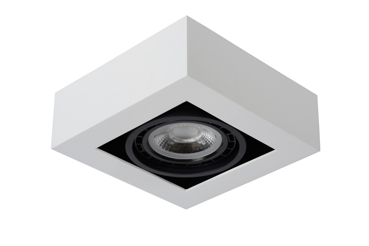 Lucide ZEFIX - Deckenstrahler - LED Dim to warm - GU10 (ES111) - 1x12W 2200K/3000K - Weiß Lucide ZEFIX - Deckenstrahler - LED Dim to warm - GU10 (ES111) - 1x12W 2200K/3000K - Weiß