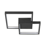 Highlight Deckenleuchte Piazza quadratisch B 32 cm schwarz Highlight Deckenleuchte Piazza quadratisch B 32 cm schwarz