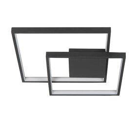 Highlight Deckenleuchte Piazza quadratisch B 42 cm schwarz Highlight Deckenleuchte Piazza quadratisch B 42 cm schwarz
