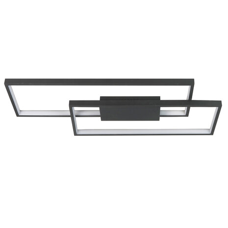 Highlight Deckenleuchte Stretto Rechteck L 69 cm B 29 cm schwarz Highlight Deckenleuchte Stretto Rechteck L 69 cm B 29 cm schwarz