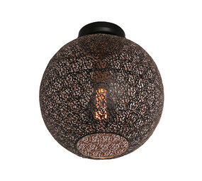 Freelight Deckenleuchte Oronero Ø 30 cm schwarz-gold Freelight Deckenleuchte Oronero Ø 30 cm schwarz-gold