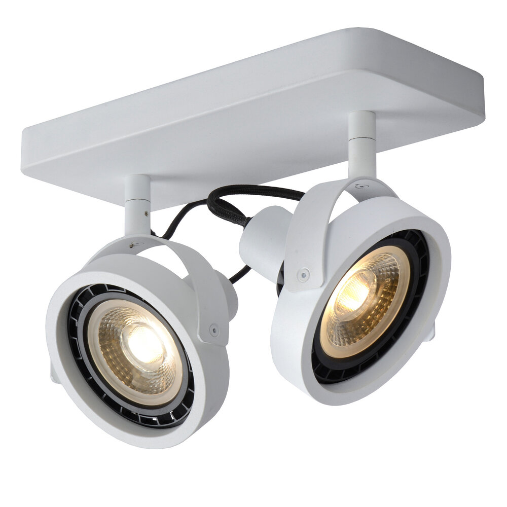 Lucide TALA LED - Deckenstrahler - LED Dim to warm - GU10 (ES111) - 2x12W 2200K/3000K - Weiß Lucide TALA LED - Deckenstrahler - LED Dim to warm - GU10 (ES111) - 2x12W 2200K/3000K - Weiß