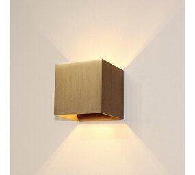 Artdelight Wandleuchte Gymm 10x10 cm exkl. G9 metallic bronze Artdelight Wandleuchte Gymm 10x10 cm exkl. G9 metallic bronze