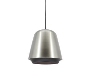 Artdelight Hängeleuchte Santiago Ø 35 cm matt chrom-schwarz