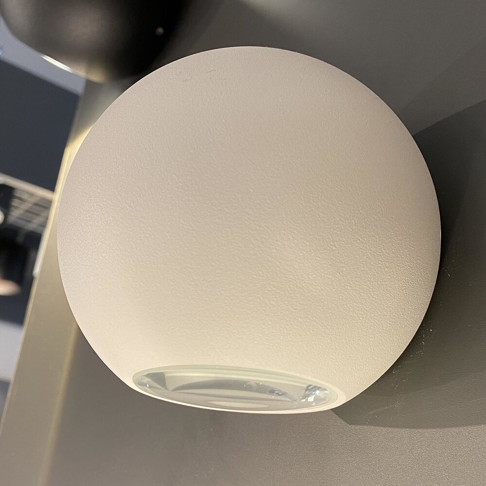 Artdelight Wandleuchte Denver Ø 10 cm weiß