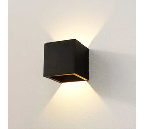 Artdelight Wandleuchte Cube 10x10 cm schwarz Artdelight Wandleuchte Cube 10x10 cm schwarz