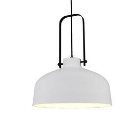 Artdelight Hängeleuchte Mendoza Ø 37,5 cm weiß-schwarz Artdelight Hängeleuchte Mendoza Ø 37,5 cm weiß-schwarz