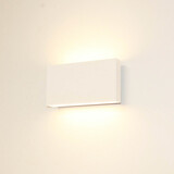 Artdelight Wandleuchte Box L 17 cm H 9 cm weiß