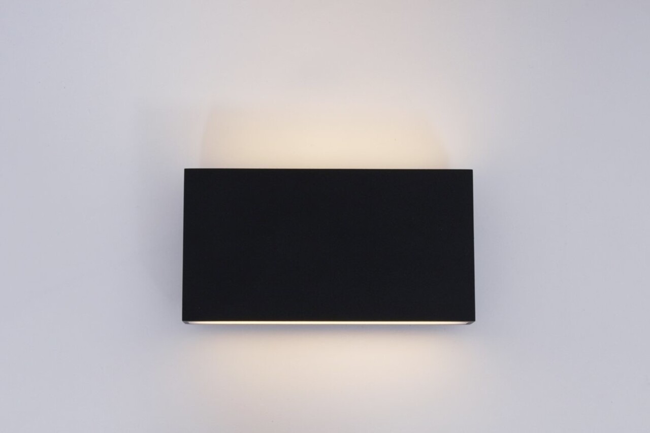Artdelight Wandleuchte Box L 17 cm H 9 cm schwarz Artdelight Wandleuchte Box L 17 cm H 9 cm schwarz
