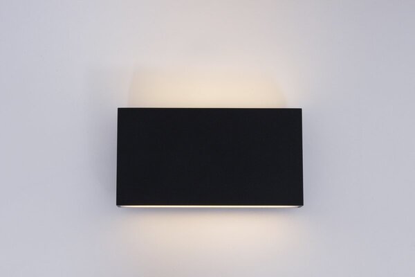 Artdelight Wandleuchte Box L 17 cm H 9 cm schwarz Artdelight Wandleuchte Box L 17 cm H 9 cm schwarz