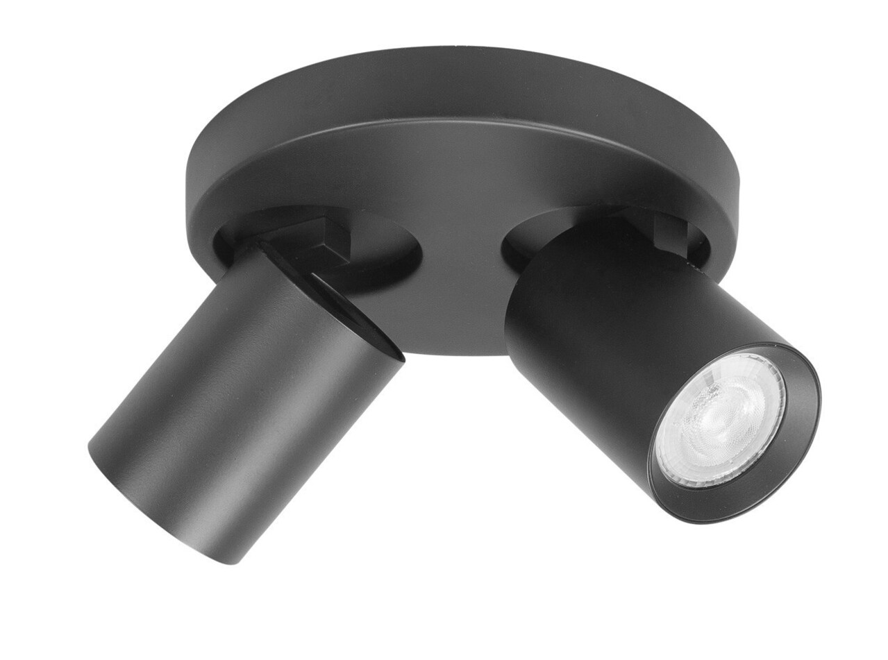 Highlight Spot Oliver 2-Licht rund schwarz Highlight Spot Oliver 2-Licht rund schwarz