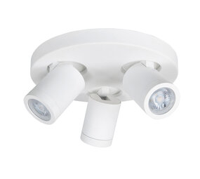 Highlight Spot Oliver 3-Licht rund Bad IP44 weiß Highlight Spot Oliver 3-Licht rund Bad IP44 weiß