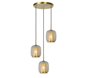 Lucide AGATHA - Hängeleuchte - Ø 35 cm - 3xE27 - Matt Gold / Messing Lucide AGATHA - Hängeleuchte - Ø 35 cm - 3xE27 - Matt Gold / Messing