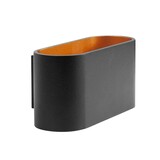 Highlight Wandleuchte Oval schwarz gold Highlight Wandleuchte Oval schwarz gold