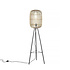 Stehleuchte Treccia 3 Bein Rattan H 139 cm beige schwarz Stehleuchte Treccia 3 Bein Rattan H 139 cm beige schwarz