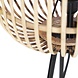 Freelight Stehleuchte Treccia 3 Bein Rattan H 139 cm beige schwarz Freelight Stehleuchte Treccia 3 Bein Rattan H 139 cm beige schwarz