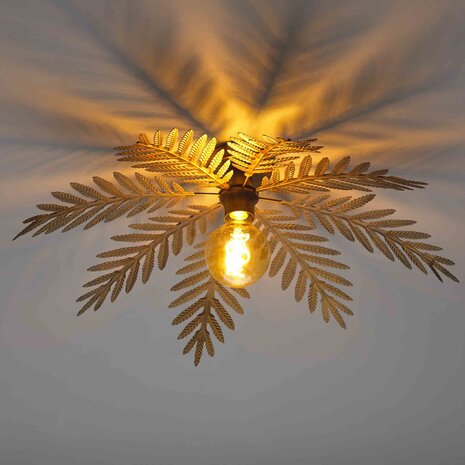 Ylumen Deckenleuchte Palm 8 Blätter Ø 65 cm goldbraun Ylumen Deckenleuchte Palm 8 Blätter Ø 65 cm goldbraun