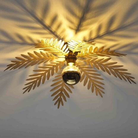 Ylumen Deckenleuchte Palm 8 Blätter Ø 65 cm goldbraun Ylumen Deckenleuchte Palm 8 Blätter Ø 65 cm goldbraun