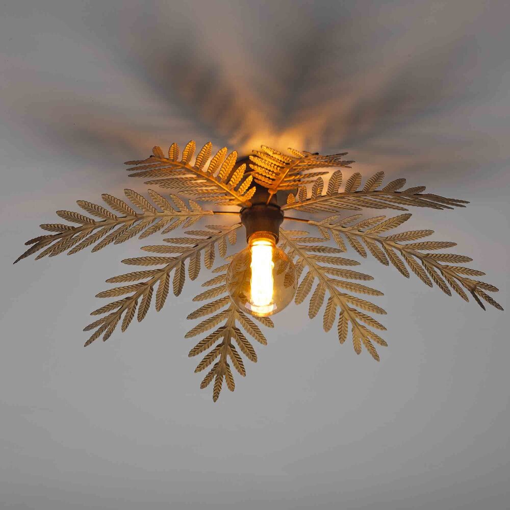 Ylumen Deckenleuchte Palm 8 Blätter Ø 65 cm goldbraun Ylumen Deckenleuchte Palm 8 Blätter Ø 65 cm goldbraun