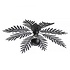 Deckenleuchte Palm 8 Flügel Ø 65 cm schwarz Deckenleuchte Palm 8 Flügel Ø 65 cm schwarz