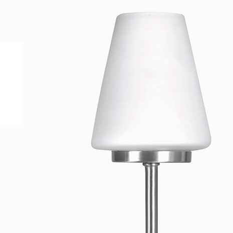 Highlight Tischleuchte Oscar touch H 27 cm Ø 10 cm Chrom matt Highlight Tischleuchte Oscar touch H 27 cm Ø 10 cm Chrom matt