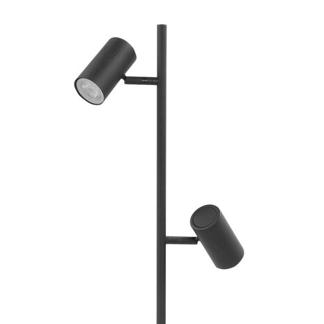 Highlight Stehleuchte Burgos 2 Licht H 142 cm schwarz