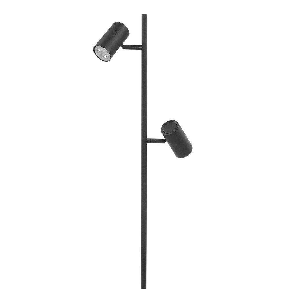 Highlight Stehleuchte Burgos 2 Licht H 142 cm schwarz