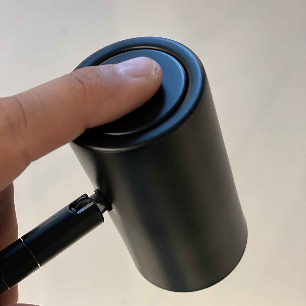 Highlight Stehleuchte Burgos 2 Licht H 142 cm schwarz