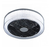 Expo Trading Deckenventilator Nr. 5 Ø 40 cm Anthrazit-gerandetes Kristall