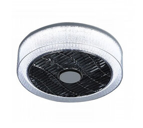 Expo Trading Deckenventilator Nr. 5 Ø 40 cm Anthrazit-gerandetes Kristall