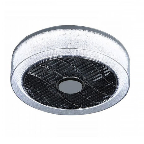 Expo Trading Deckenventilator Nr. 5 Ø 40 cm Anthrazit-gerandetes Kristall