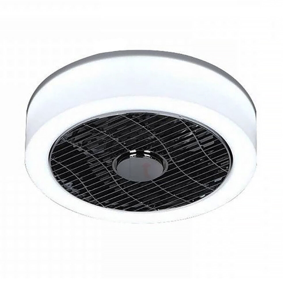 Expo Trading Deckenventilator Nr. 5 Ø 40 cm Anthrazit-Kante weiß