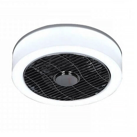 Expo Trading Deckenventilator Nr. 5 Ø 40 cm Anthrazit-Kante weiß