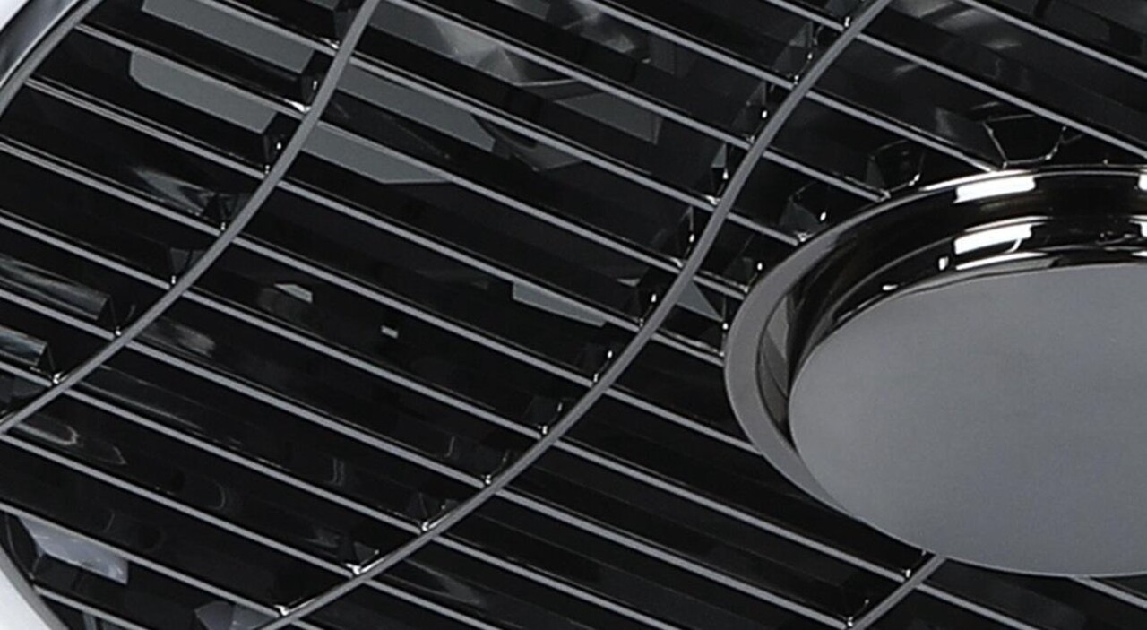 Expo Trading Deckenventilator Nr. 5 Ø 40 cm Anthrazit-Kante weiß