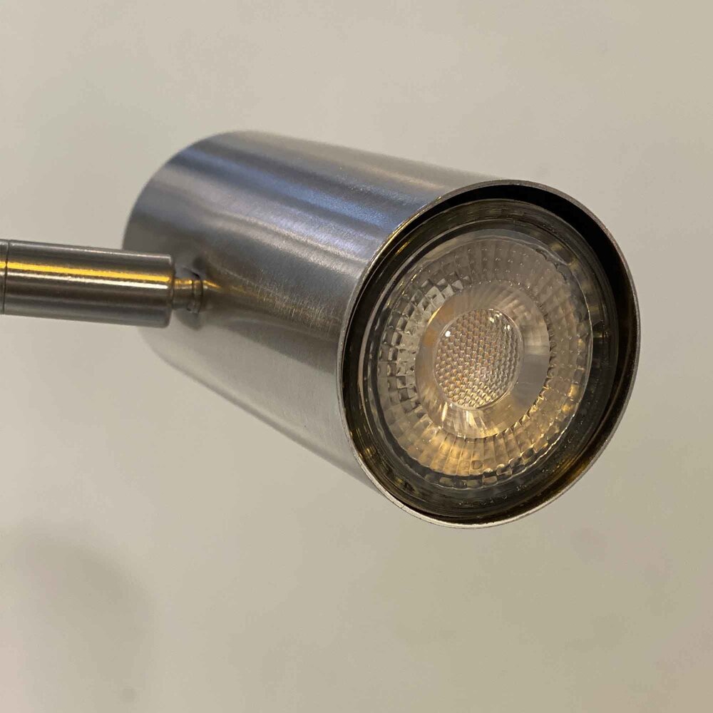 Highlight Stehleuchte Burgos 1 Leuchte H 134 cm Chrom matt Highlight Stehleuchte Burgos 1 Leuchte H 134 cm Chrom matt