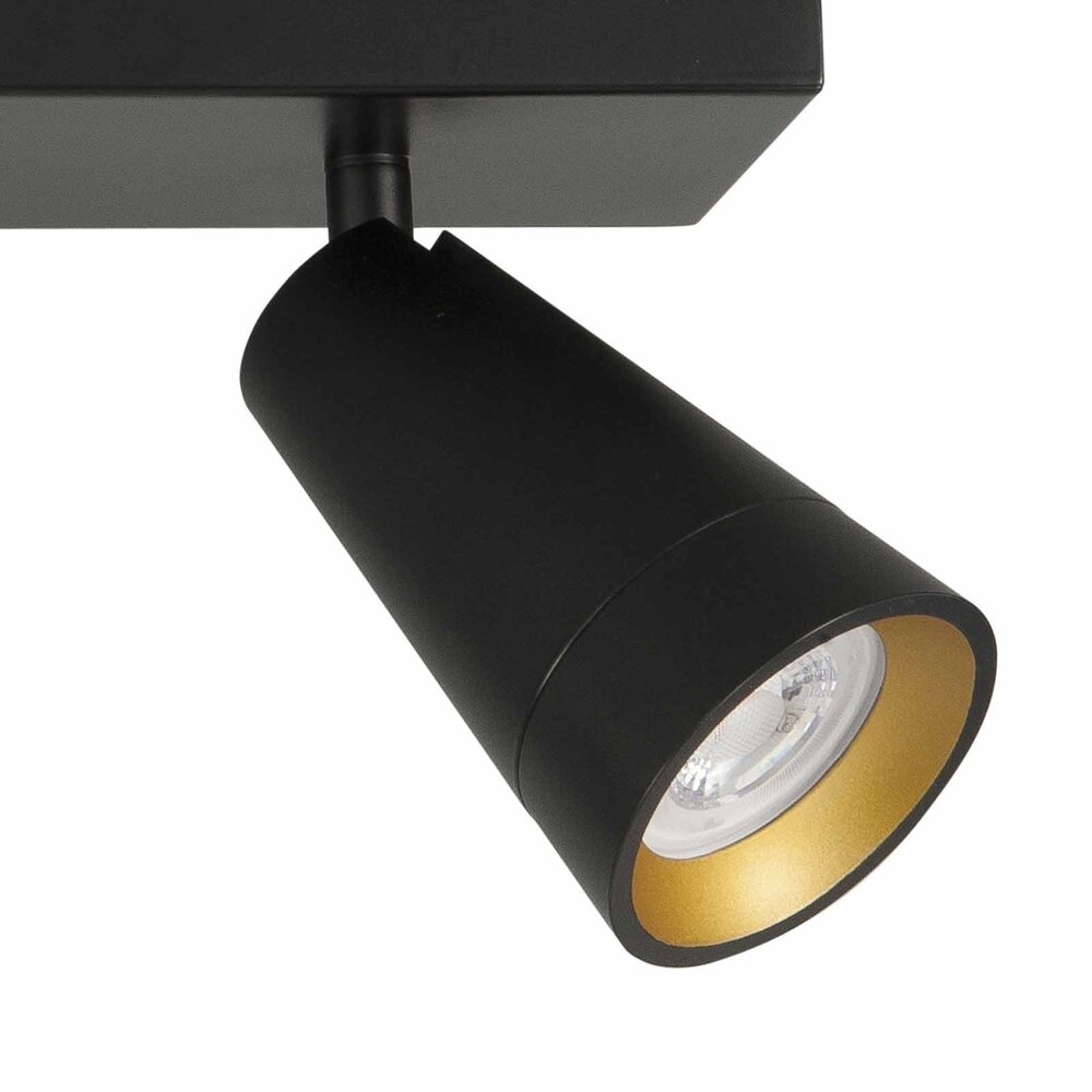 Highlight Spot Petunia 2-Lichtstrahl 40 cm schwarz gold